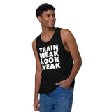 Train Weak Look Weak Men’s premium tank top