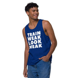 Train Weak Look Weak Men’s premium tank top