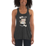 "Chonk Life" Women's Flowy Racerback Tank
