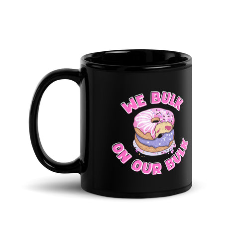 Donut Bulk Black Glossy Mug