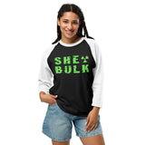 She Bulk 3/4 sleeve raglan shirt