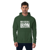 Massive Iron Unisex eco raglan hoodie