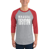 Massive Iron 3/4 sleeve raglan shirt
