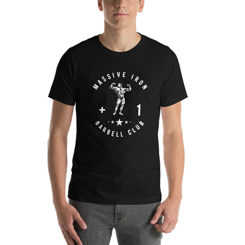 "Barbell Club - Bodybuilder Plus One" Unisex t-shirt